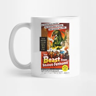 Classic Science Fiction Movie Poster - Beast From 20,000 Fathoms Mug